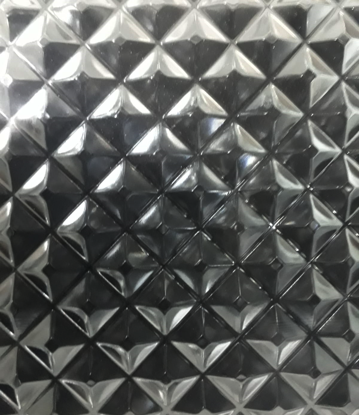 home design glass block small diamond front closeup view