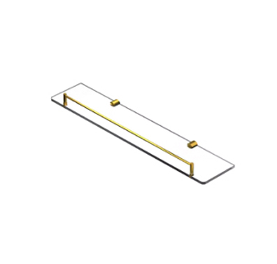 Glass Shelf with Rail-Rectangular