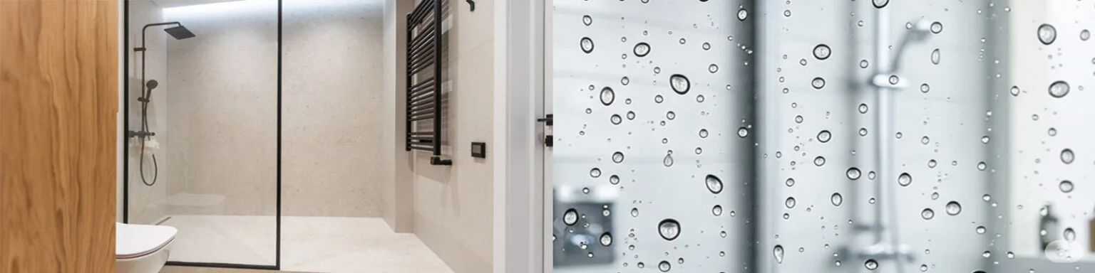 glass partition for washroom easy to clean