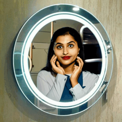 round light mirror glovantage lm1007