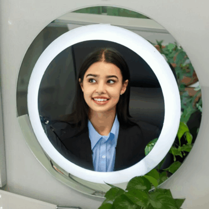 vanity with mirror and lights glovantage lm1007