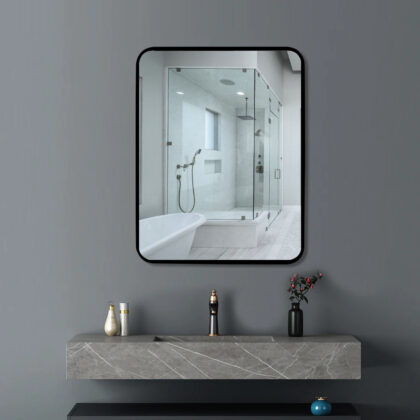 frame mirror black rectangle mirror