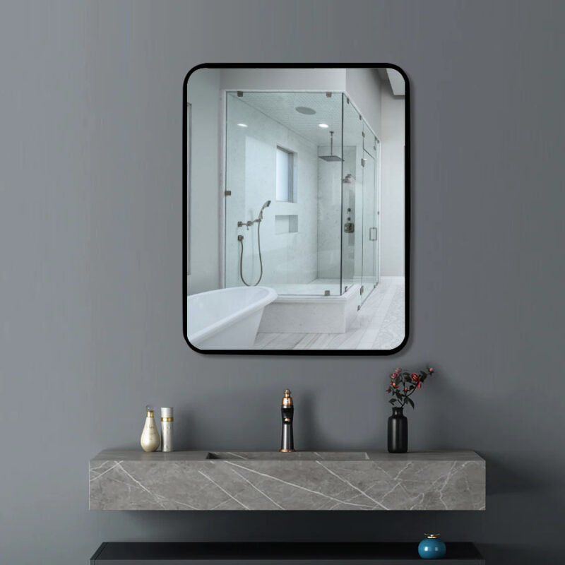 frame mirror black rectangle mirror