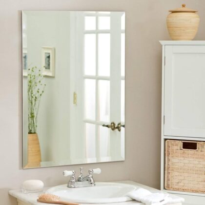 frameless mirror