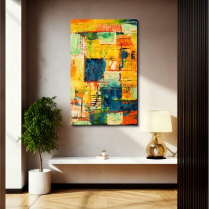 painting WD301 in lobby designer wall glass