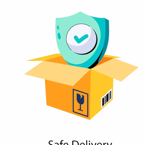 safe delivery shipping badge