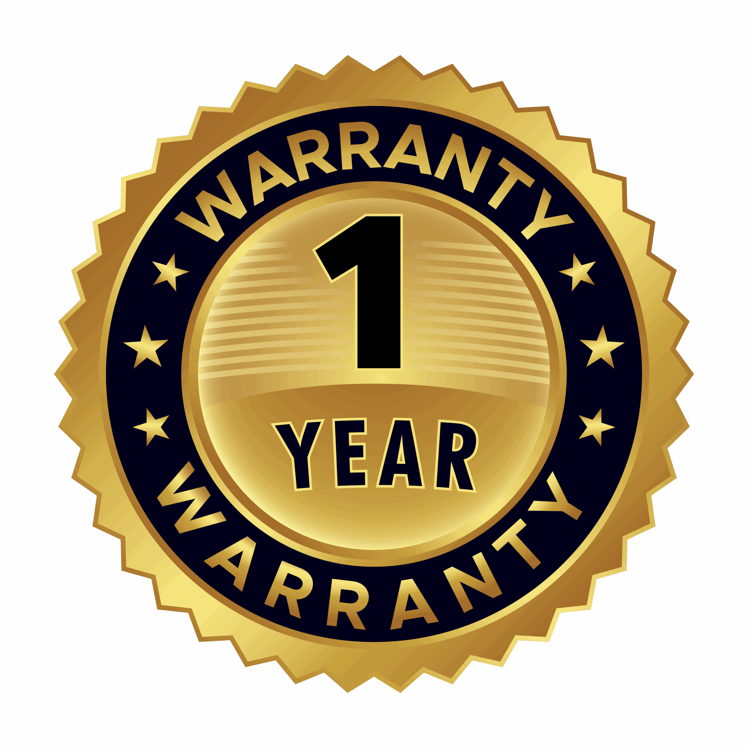 1 year warranty badge