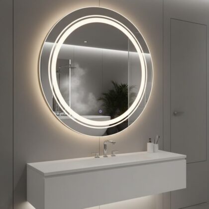 round mirror with light LM1007