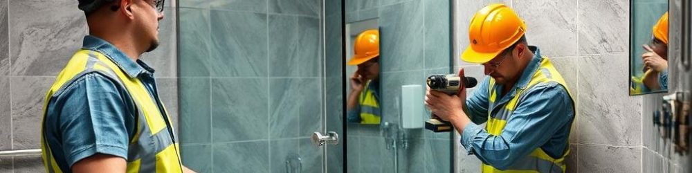 Shower Installation onsite